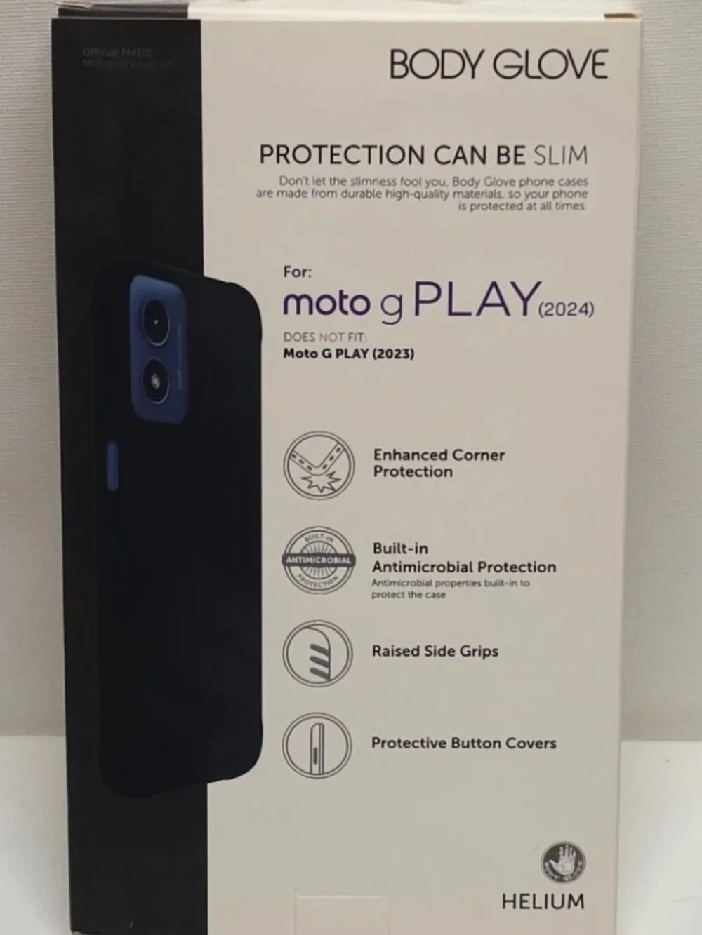 Body Glove Helium Protective Case for Motorola Moto G Play (2024)  Slim black pr